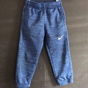Blue Fleece Lined Dri Fit Nike Sweatpants